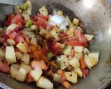A picture of step 4 of Methi Aloo ki bhaji.