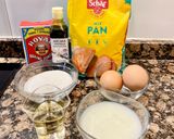 Foto del paso 1 de la receta Pastel de manzana en 15’ sin horno, sin gluten (Apple pie in 15’ without oven, gluten-free)