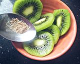 A picture of step 2 of Kiwi fruit salad.