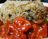 A picture of step 5 of Burnt Garlic Rice.