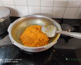A picture of step 3 of Carrot Burfi.
