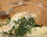 A picture of step 1 of Sabudana vada.