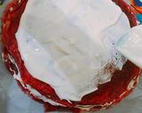 Foto langkah ke 9 dari resep Red Velvet Miles Crepe Cake by rancook.