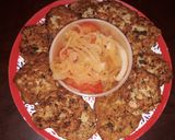 Foto del paso 4 de la receta: Tortitas de pollo con 🧀
