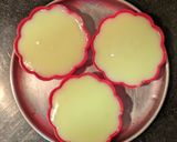 A picture of step 5 of Kesar Pista Custard Powder Pudding.