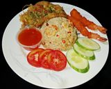 Foto langkah ke 7 dari resep Nasi Daun Jeruk Udang.