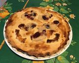 Une image de l'étape 13 de Tourte chauve-souris aux pêches de vigne (pâte brisée épeautre pêche).