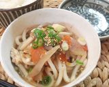 A picture of step 4 of Warm and Cozy Kenchinjiru with Ginger.