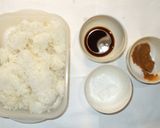 A picture of step 1 of Grilled Rice Balls (Yaki Onigiri) with Miso, Soy Sauce, and Sugar – Leftover Rice Recipe.