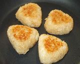 A picture of step 7 of Grilled Rice Balls (Yaki Onigiri) with Miso, Soy Sauce, and Sugar – Leftover Rice Recipe.
