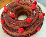 Une image de l'étape 9 de Gâteau aux framboise et confiture de fraise.