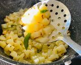 A picture of step 4 of Farali soup.