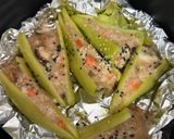 รูปขั้นตอนการทำที่ 4 ของ พริกหนุ่ม ยัดไส้ไก่ทรงเครื่อง (หม้อทอดไร้น้ำมัน)