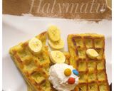 A picture of step 4 of Plantain waffles.