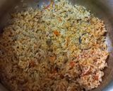 A picture of step 5 of Lobia chawal.