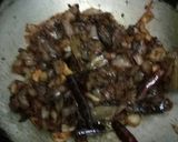 A picture of step 7 of Rajasthani chicken curry.