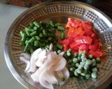 A picture of step 1 of Bisi Bele Bhath.