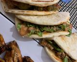 A picture of step 10 of Chicken fajita in Pita.