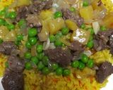 A picture of step 14 of Curried Rice with Beef Tips and Pineapple.
