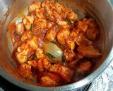 A picture of step 3 of Chicken 65.