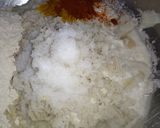 A picture of step 1 of Besan or bascrili ki pakode.