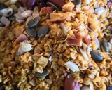 A picture of step 3 of Oats chivda.