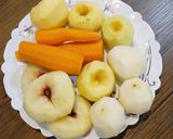 عکس مرحله 1 از دستور مارمالاد چند میوه🍎🥕🍑🍐