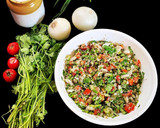 A picture of step 4 of Tabbouleh.