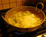 A picture of step 4 of Stir fry cabbage with coconut.