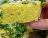 A picture of step 5 of Dhokla !!.