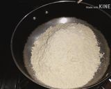 A picture of step 1 of Mysore Pak mouth melting.