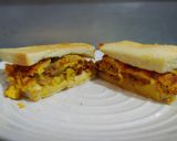 鹹鮮牛肉捲心菜蛋厚吐司的食譜步驟8照片