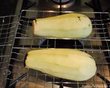 A picture of step 1 of Persian eggplant dip.