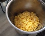 A picture of step 1 of Shahi tukda rabdi with moong dal halwa.