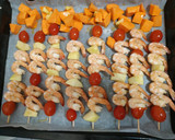 Foto del paso 3 de la receta: Brochetas de langostinos y manzana al Brandy