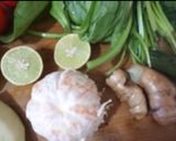 A picture of step 1 of Green juice.