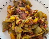 Foto del paso 7 de la receta: Judías verdes salteadas con patata y jamón