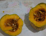 Foto del paso 1 de la receta: Pastel de calabaza sobre cama de cacao y nuez