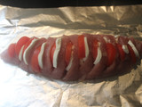 Solomillo de pavo tipo hasselback