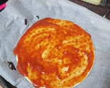 Foto del paso 1 de la receta: Pizza de gambas, pimiento y bacon