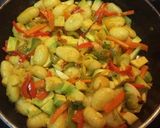 Foto del paso 6 de la receta: Ñoquis con salteado de verduras y mejillones
