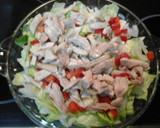 Foto del paso 3 de la receta: Ensalada de pollo y queso azul 