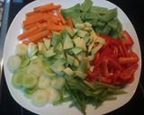 Foto del paso 1 de la receta: Ñoquis con salteado de verduras y mejillones