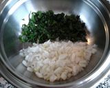 A picture of step 1 of Tortillitas de Camarones.