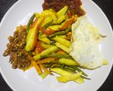 A picture of step 3 of Foil wrap veggies with sweet & irish potato🌶🥕🥔🍠.