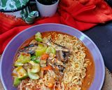 Foto langkah ke 6 dari resep Mie Sarden Bakso.