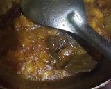 A picture of step 14 of Chana dal rice with begun bhaja.