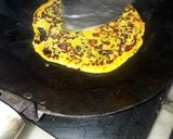 A picture of step 6 of Besan ka chilla.