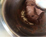 A picture of step 5 of Cocoa Marble Pound Cake.