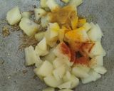 A picture of step 10 of Chana samosa chat shots.